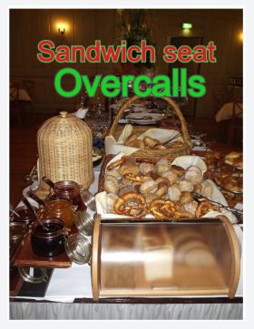 הכרזות Overcalls ב " Sandwich Seat "